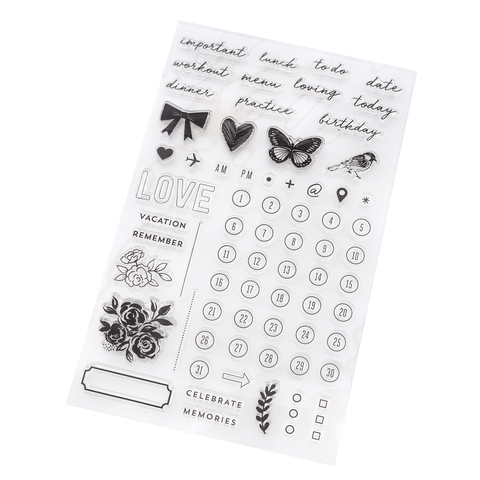 Maggie Holmes Day-To-Day Planner Clear Stamp Set