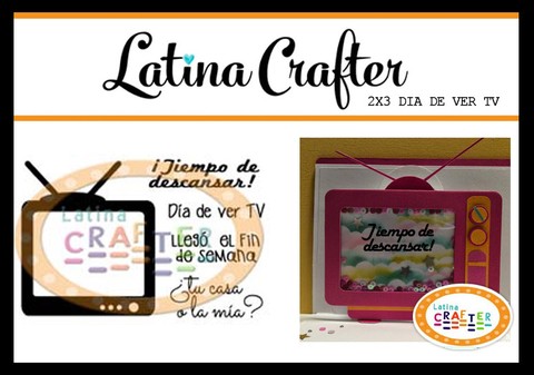 LATINA CRAFTER CLEAR STAMP DIA DE VER TV