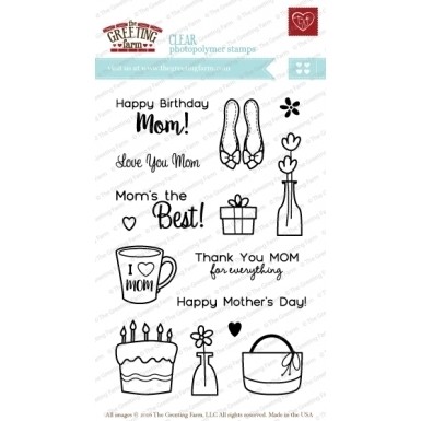 THE GREETING FARM CLEAR STAMPS I LOVE MOM