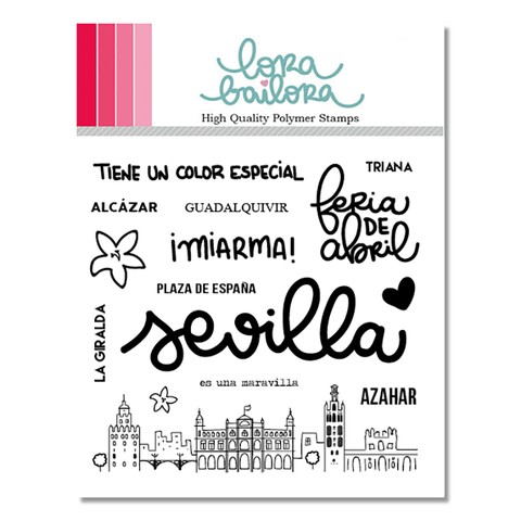 LORA BAILORA SET DE SELLOS ACRILICOS SEVILLA