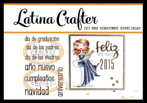Latina Crafter Clear Stamp Sellos MAS OCASIONES ESPECIALES