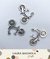 LAURA BAGNOLA CRAFTS Mini Bicicleta Plata x 3 UNIDADES