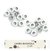 Ojalillos Eyelets Metalicos x 100 Unidades Blancos