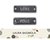 LAURA BAGNOLA Metal Chapas Rectangulares "Love/Peace" x 2 unidades 3x1,2cm - comprar online