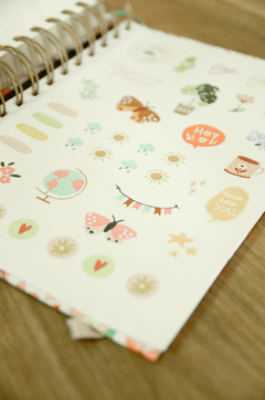 Agenda Semanal flores beige - 2 colores - comprar online