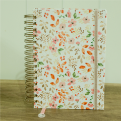 Agenda Semanal flores beige - 2 colores