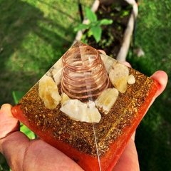 Mini Cheops - Honey Calcite | Crystal of Trust, Clarity of Insight and Action