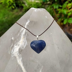 HEART PENDANT - BLUE QUARTZ