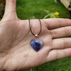 HEART PENDANT - BLUE QUARTZ #2