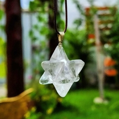 PINGENTE MERKABA - CRISTAL