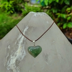 HEART PENDANT - GREEN QUARTZ #2