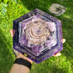 Hexagon - Amethyst & Selenite - @darlanLoureiro