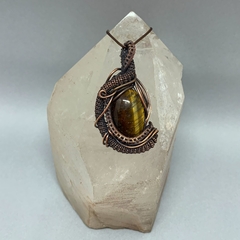 AMULET ZAYON - TIGER EYE #7 | 6,5 CM