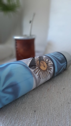 Termo 1 Litro "Bandera Argentina" - Toma Mate Tienda