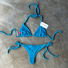 CONJUNTO BIKINI TINI TIRAS TURQUESA en internet