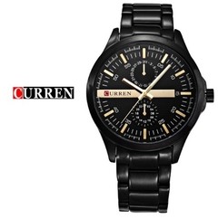 Curren* 8128 Relógio Masculino Aço Inox