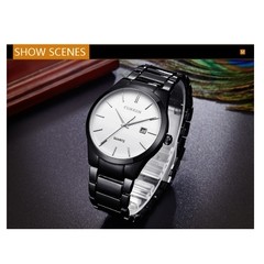 Curren* 8106 Relógio Masculino Aço Inox - Simple Market