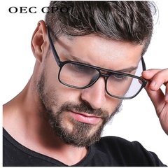 Oec Cpo* 407 Armação de Óculos Masculino Retangular Quadrado Retrô Style