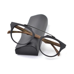 Posesion* 7177 Armação de Óculos Masculino Acetato Estilo Madeira - loja online