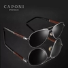 Caponi* Óculos de Sol Masculino Piloto Benywoods 409