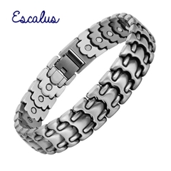 Escalus* 3899 Pulseira Masculina Zincado Metal