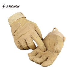 Archon* 2209 Luva Masculina Couro e Spandex S.W.A.T. Force Style