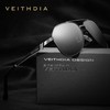 Veithdia* 3559 Óculos De Sol Masculino Polarizado Piloto Aço Inox