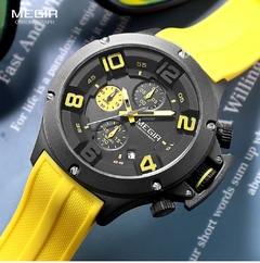 Megir* 8115 Relógio Masculino Luminous Big Dial - comprar online