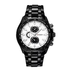 Curren* 8023 Relógio Masculino Aço Inox - comprar online