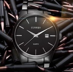 Curren* 8106 Relógio Masculino Aço Inox - comprar online
