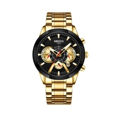 Nibosi* 2379 Relógio Masculino Aço Inox Dourado - comprar online