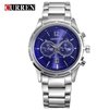 Curren* 8045 Relógio Masculino Aço Inox Data Automática