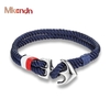 Mkendn* 9619 Pulseira Masculina Âncora Aço Inox