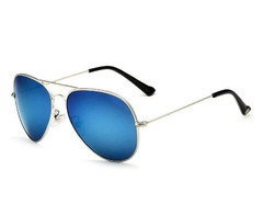 Óculos De Sol Masculino Aço Inox Espelhado Piloto Veithdia* - loja online