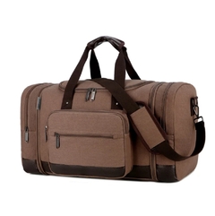 Wohlbege* 6281 Mala de Viagem Couro & Canvas - comprar online