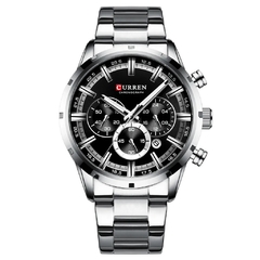 Curren* 8355 Relógio Masculino Aço Inox - Simple Market