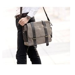 Anawishare* 7197 Bolsa Masculina Mensageiro Canvas 'Lona Militar' - loja online