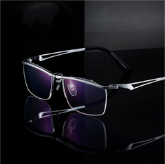 Caponi* 1489 Armação de Óculos Masculino Pure Titanium Italian Design - comprar online