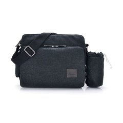 Bolsa Masculina Mensageiro Canvas Porta Garrafinha ManjiangHong* 1092 - comprar online