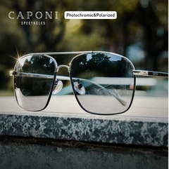 Caponi* 8174 Óculos de Sol Masculino Fotocromático Day Night