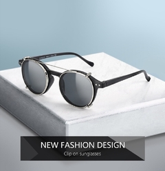 Zenottic* 4203 Armação de Óculos e Sol Masculino Clip On Polarizado - comprar online