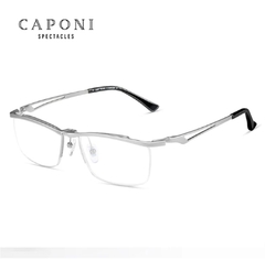 Caponi* 1489 Armação de Óculos Masculino Pure Titanium Italian Design