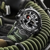 Smael* 1545 Relógio Masculino Militar Esportivo Dual Time