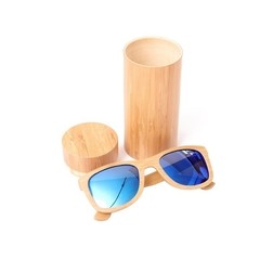 Berwer* 1201 Óculos De Sol Masculino Unissex Bamboo Natural Polarizado - loja online