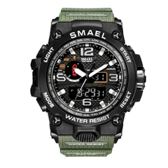 Smael* 1545 Relógio Masculino Militar Esportivo Dual Time - loja online