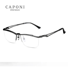 Caponi* 1489 Armação de Óculos Masculino Pure Titanium Italian Design na internet