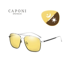 Caponi* 8174 Óculos de Sol Masculino Fotocromático Day Night - Simple Market
