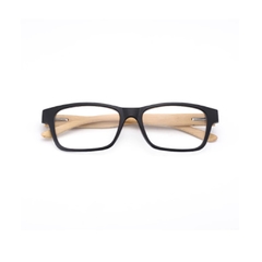Hu Wood* 6002 Armação de Óculos Masculino Redondo Bamboo - loja online