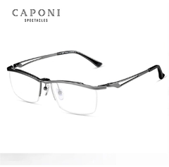 Caponi* 1489 Armação de Óculos Masculino Pure Titanium Italian Design - loja online