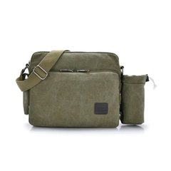 Imagem do Bolsa Masculina Mensageiro Canvas Porta Garrafinha ManjiangHong* 1092